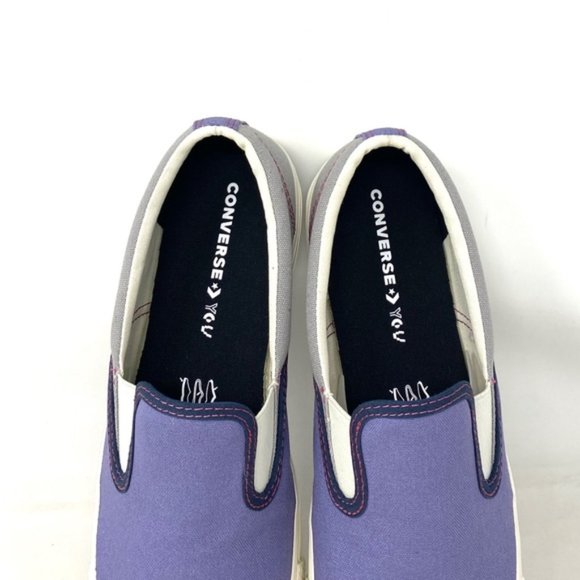 Converse Ctas Slip On Low Canvas Violet Women's Sneakers Custom 171852C-VTGRWT - Picture 5 of 11